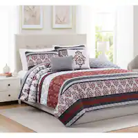 RT HOME 5PC REVERSIBLE QUILT SET KING