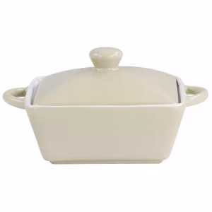 STONEWARE CASSEROLE WITH LID
