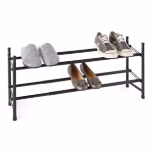 HOME COLLECTION 2-TIER EXPANDABLE & STACKABLE SHOE RACK