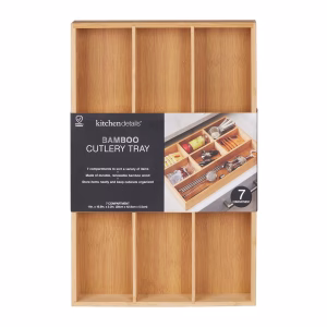 KITCHEN DETAILS BAMBOO CUTLERY TRAY