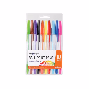 Pen 2 paper ball point pens mixed colors