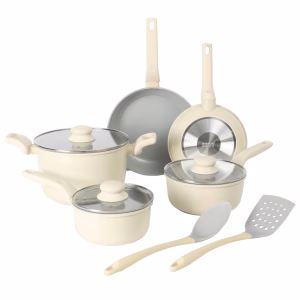 GIBSON HOME 10-PIECE ALUMINUM COOKWARE SET