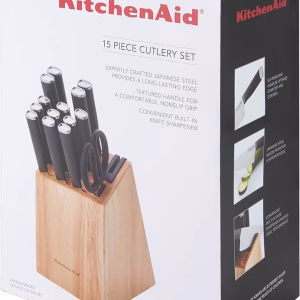 KITCHENAID 15PC KNIFE SET WITH BLOCK