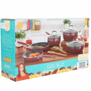 The Pioneer Woman Frontier Speckle 12-Piece Aluminum Cookware Set