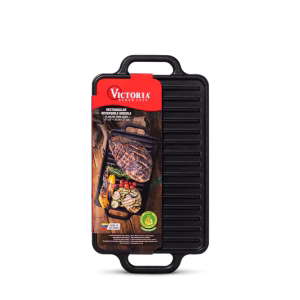 Victoria cast iron reversible griddle